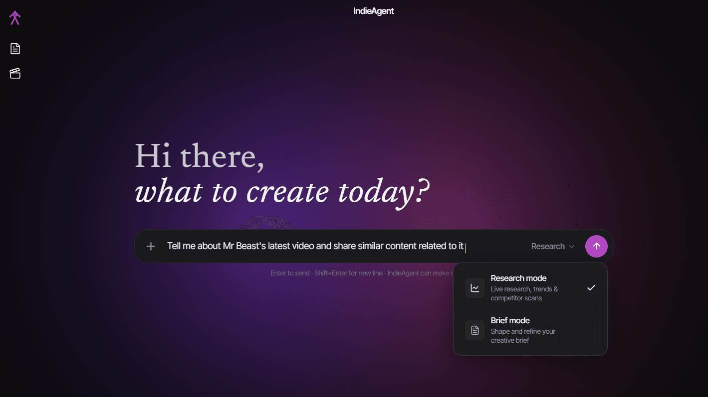 IndieAgent workspace demo